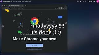 Installing Google Chrome in arch linux be like