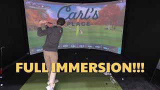 NEW Curved Screen Golf Simulator Enclosure from Carl's Place! DIY Kit!