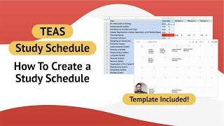 How To Study for the TEAS | TEAS STUDY SCHEDULES with TEMPLATE