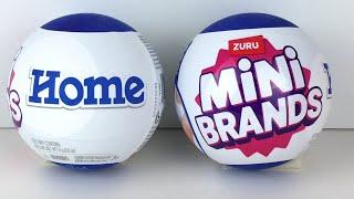 Mini Brands HOME Series Miniatures  Zuru Capsules Unboxing & Review #minibrands