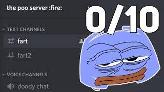 Rating your awful discord servers