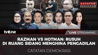 [LIVE] Razman vs Hotman: Rusuh di Ruang Sidang, Menghina Pengadilan? | Catatan Demokrasi tvOne