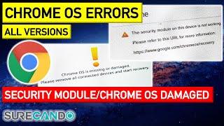 Chrome OS Fixed 2 issues: TPM Security Module issue & OS is missing or Damaged + USB Recovery Live!