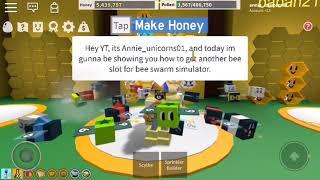 How to get more bee slots on bee swarm simulator.