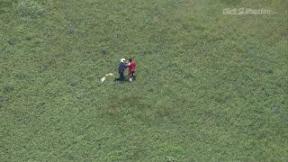 Chase suspect tackled by HPD helicopter crew member
