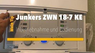 Bedienung Junkers Therme ZWN 18-7 KE