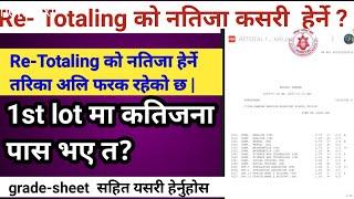 See Re-Totaling को नतिजा कसरि हेर्ने? || see  re-totaling result publiced  !! see result 2081