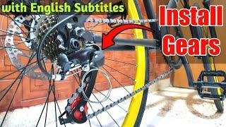 How to Install Gear In Normal Cycle | Install Gears In Any Cycle | 7 Speed Gear Installation