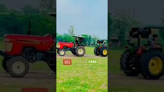 John Deere 5405 vs Swaraj 963 ️️ Tochan #shorts #tractor #trending