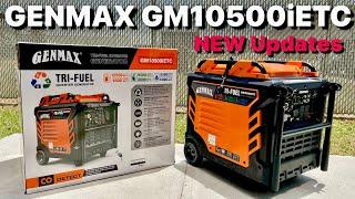 GENMAX GM10500iETC Tri-Fuel Inverter Generator 8500W/10500W 50A remote start