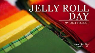 National Sew a Jelly Roll Day 2024 - My Tangled Quilt from Cluck Cluck Sew