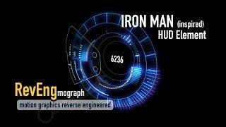 Iron Man (inspired) HUD element using AE Shape Layers (tutorial)