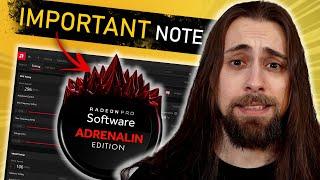 AMD Adrenalin 23.3.1 Drivers - IMPORTANT things I found!