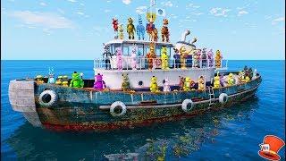 ANIMATRONICS LOST AT SEA! (GTA 5 Mods FNAF RedHatter)