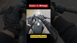 New Raider 125 High Speed Mileage test  | TVS Raider 1L Mileage |