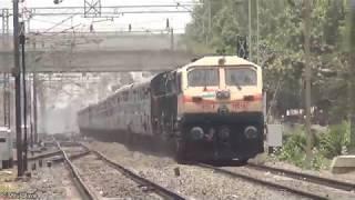 Dual Kazipet WDG 4's with 17018 Secunderabad - Rajkot Express.