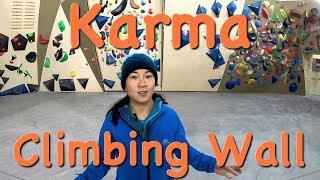 Karma Climbing Wall in Fontainebleau