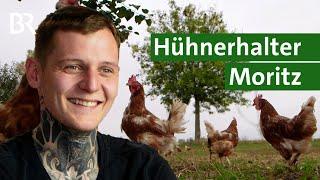 Tätowierter Hühnerhalter, Gastronom und "rent a henn"-Gründer: Das ist Moritz | Unser Land | BR