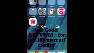 MERCARI HACK 2016 ! 100 MERCARI CREDITS FREE ! READ DESCRIPTION TOO