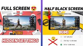 How to enable full screen in any Mobile | How to set notch display in BGMI and Pubg