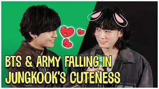 BTS & ARMY Falling In JUNGKOOK's Cuteness