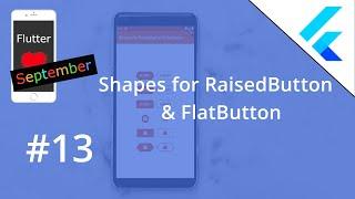 Flutter Tutorial - Shapes for RaisedButton & FlatButton