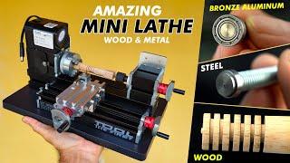 INCREDIBLE! MINI LATHE that fits in one hand - METALS, WOOD, PLASTIC and more...