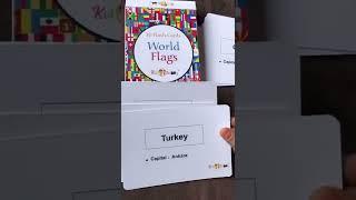 30 flash cards world flags