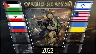 Iran Russia Palestine vs Israel USA Ukraine Military Power Comparison 2023