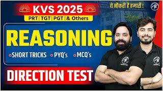 KVS 2025 | KVS REASONING : DIRECTION TEST | KVS PYQ'S & MCQ'S | KVS By Adhyayan Mantra