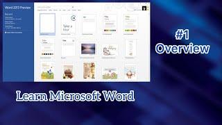 #01 Overview || Learn Microsoft Word