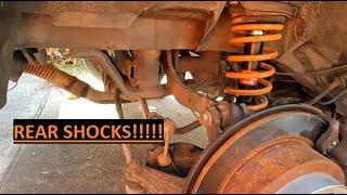 2006-2010 scion TC rear shocks install... (lowered)