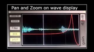 Sensomusic Usine Hollyhock _   zoom and pan in the wave display (preview)