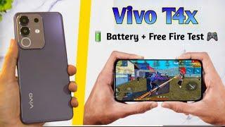 Vivo T4x 5g Free Fire Test | Vivo T4x 5g Battery Test | Vivo T4x 5g Gaming Test