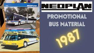 Neoplan Buses Promotional Material of 1987