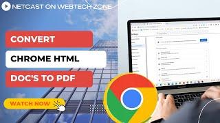 How to Convert Chrome HTML Document to Pdf