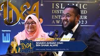 IDEA AWARD 2023 WINNER |  EXCLUSIVE INTERVIEW WITH ZAKY ALWIE TRAVEL & SERVICES PTE LTD