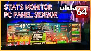 Secondary Stats Screen Monitor Aida64 Standalone 4K IPS LCD Stretched Bar Display 14" (3840 x 1100)