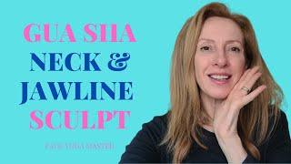 How to Sculpt Your Neck & Jawline with Gua Sha + Lymphatic Massage