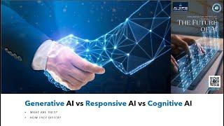 Generative vs Responsive vs Cognitive AI