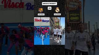 VISCA BARÇA Vs HALA MADRID  #shorts #dance #music  #halamadrid #viscabarça #laliga