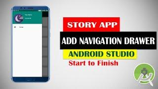 Adding Navigation Drawer to Story App | Story App Tutorial | Android Studio