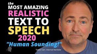 One of The Best Text to Speech Software I've Ever Heard   Real Human Realistic Voice 2020