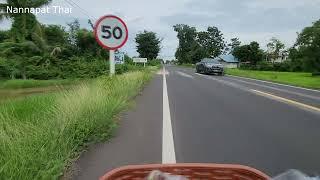 Exploring the Countryside: Biking Through Villages. Surin Thailand.