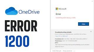 FIX Onedrive Error: 1200 Something went wrong - EASY GUIDE (2024)