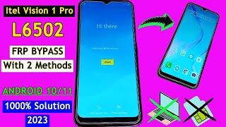 Itel Vision 1 Pro (L6502) Frp Bypass 2023 | All Itel Frp Bypass Android 10 | Google Account Bypass