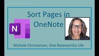 How to Sort Pages in OneNote | Automatically Sort Section Page | Microsoft OneNote | Windows 10