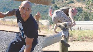 US Marine vs Federal Police Officer EPIC Obstacle Course CHALLENGE