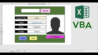 Excel VBA: Create a form with an image