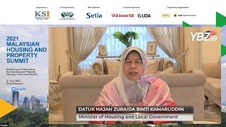 YB Zuraida Kamaruddin Opening Keynote Address for Malaysian Housing & Property Summit 2021